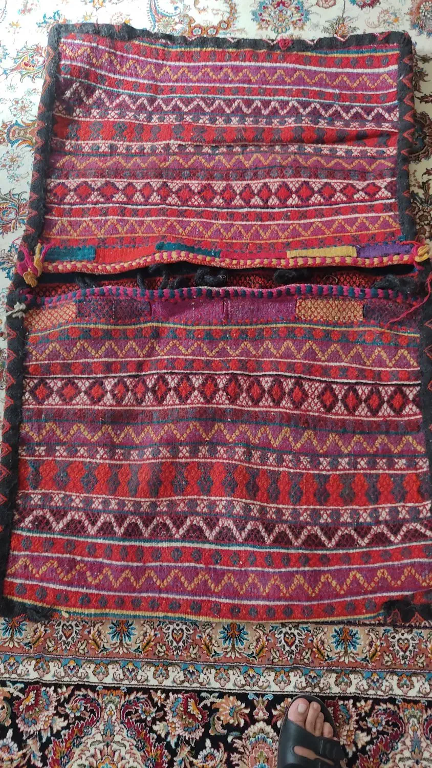 خورجین دستباف|گلیم، جاجیم، گبه|زاهدان, |دیوار