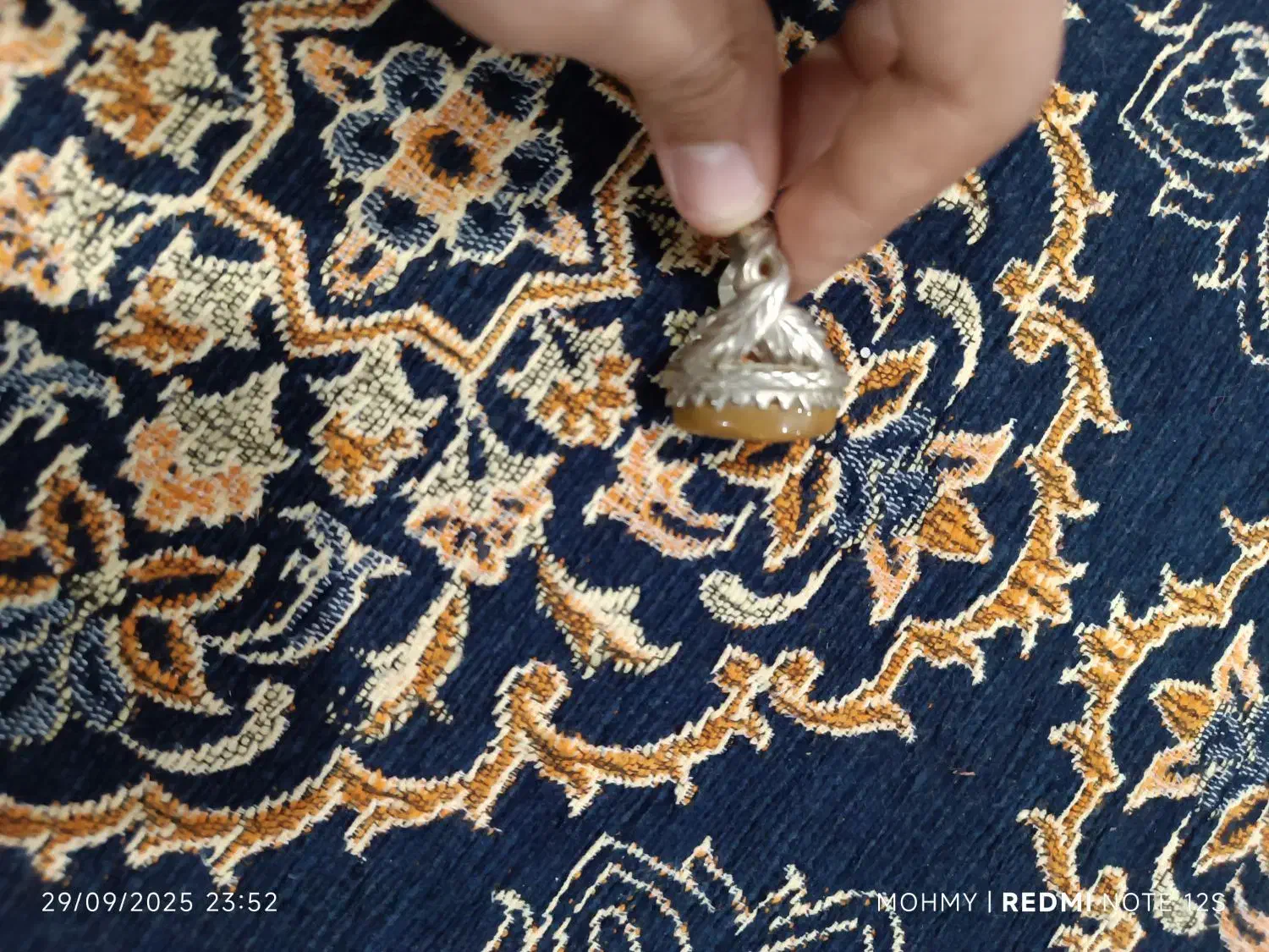 انگشتر عقیق چاسپر رکاب سلیندری درجه یک|جواهرات|اهواز, عین ۲|دیوار