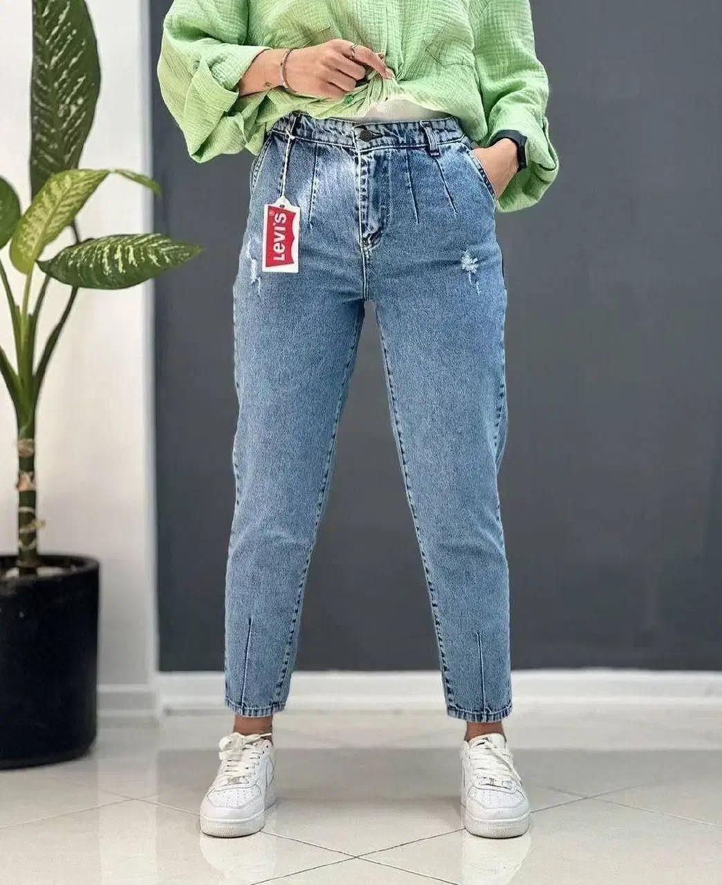 شلوار مام جین اصل|لباس|سنقر, |دیوار