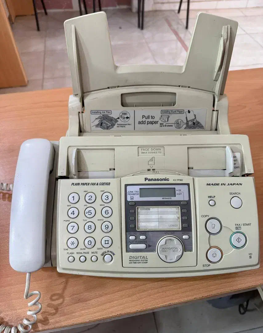 دستگاه فکس  مدل KX-FP362 برند پاناسونیک|پرینتر، اسکنر، کپی، فکس|اصفهان, شاهد|دیوار