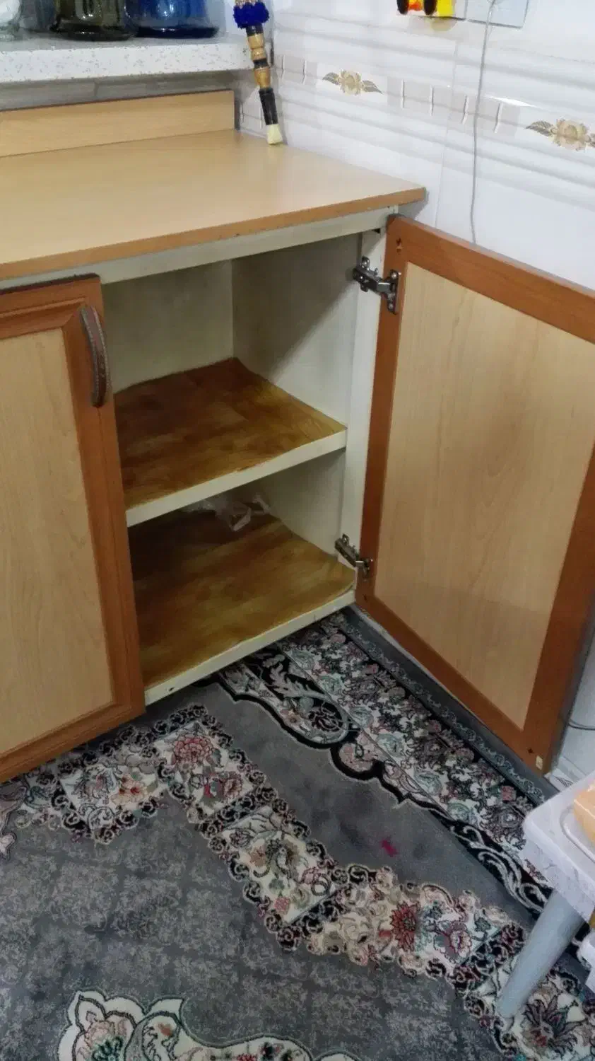 کابینت|آب‌چکان و نظم‌دهنده ظروف|اسلام‌شهر, شهرک توحید|دیوار