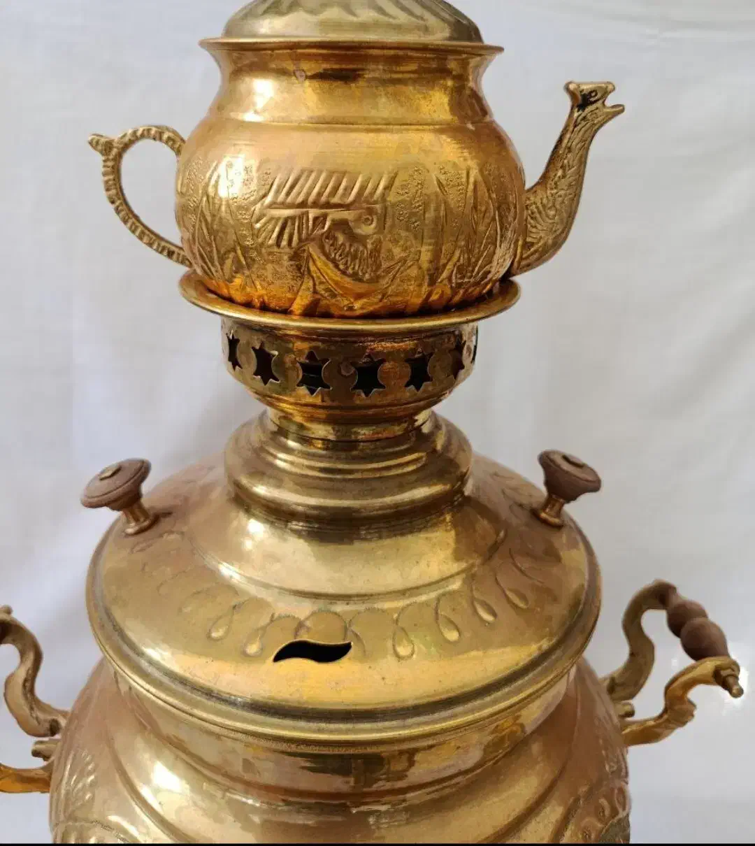 سرویس سماور قدیمی (معاوضه کالا ب کالا) عضو کانالشو|کلکسیون اشیاء عتیقه|قم, شهید رجایی|دیوار