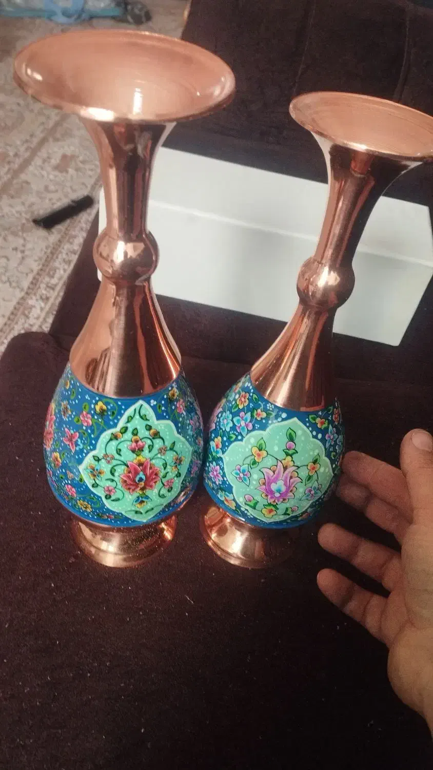 گلدان مسی|صنایع دستی و سایر لوازم تزئینی|مشهد, کلاته برفی|دیوار