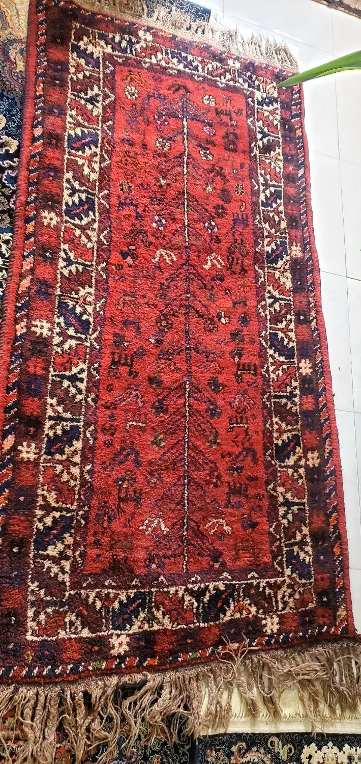 فرش دستباف|فرش|شیراز, گل سرخ|دیوار