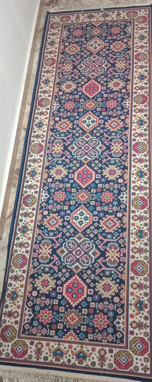 دوعددگلیم فرش سرمه ای|فرش|خمام, |دیوار