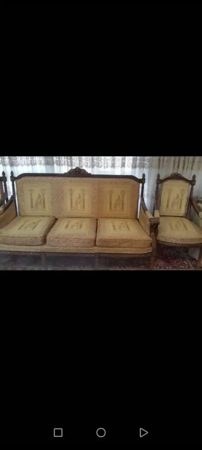 مبل 9 نفره کاجی|مبلمان خانگی و میز عسلی|تیران, |دیوار