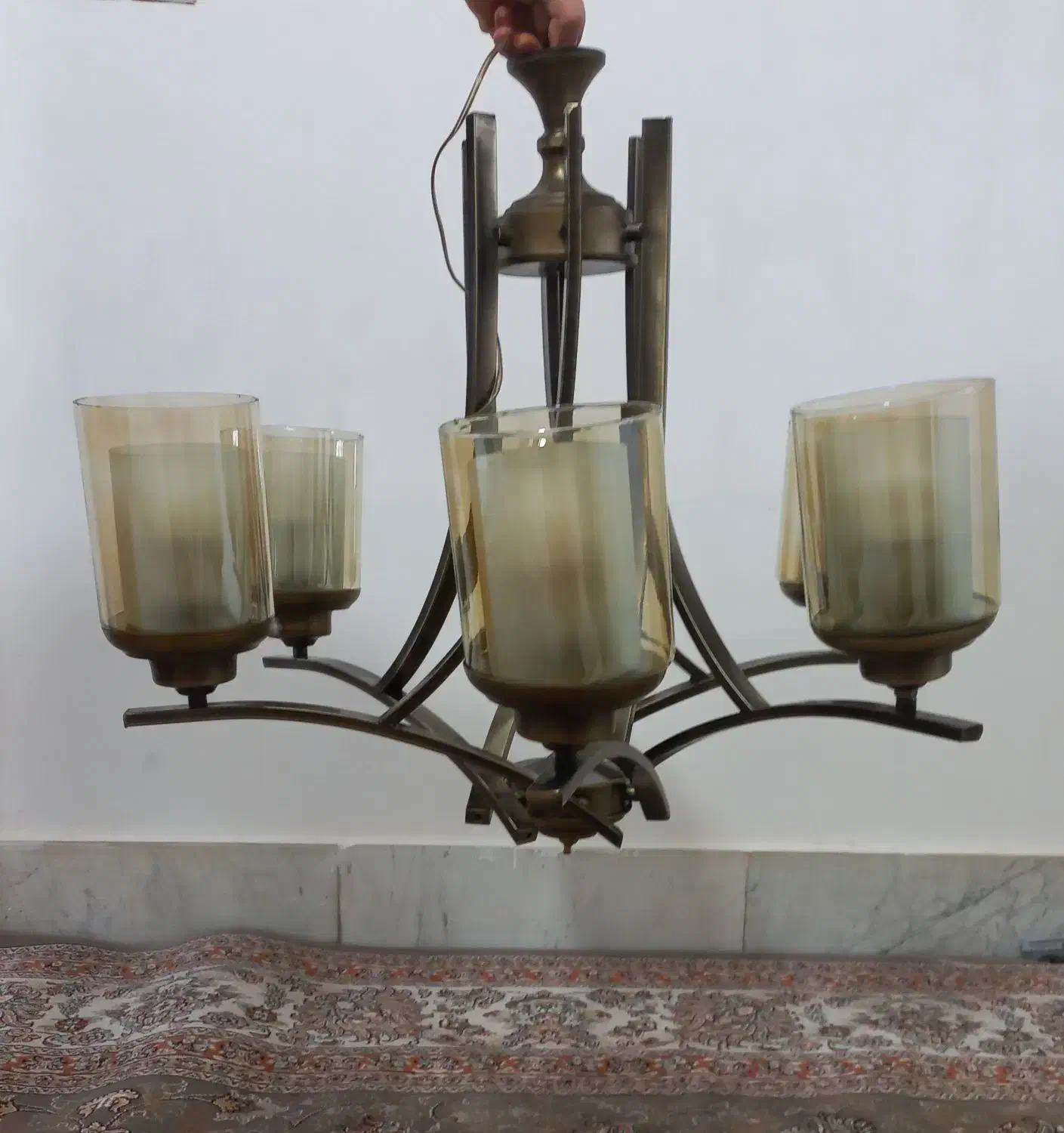 لوستر ۶ شاخه|لوستر و چراغ آویز|ورامین, ورامین|دیوار