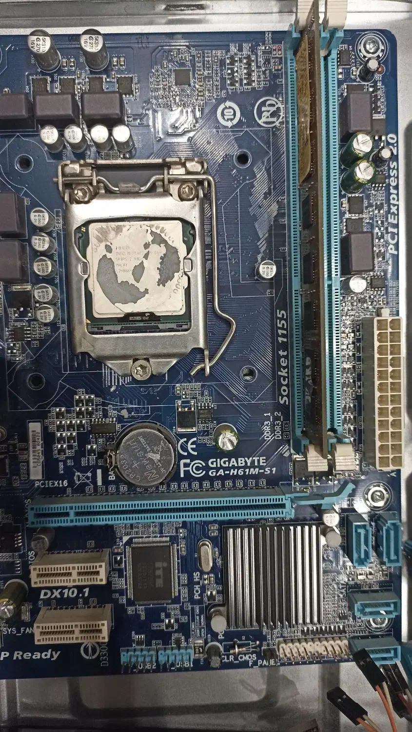 مادر برد h61 گیگا و cpu G640|قطعات و لوازم جانبی رایانه|مشهد, سعد آباد|دیوار