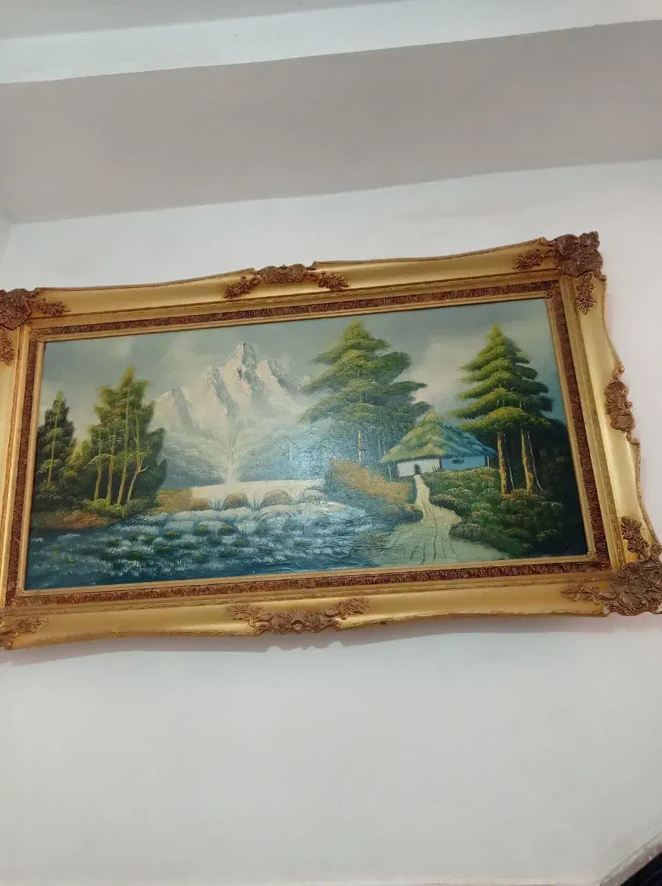 تابلو منظره رنگ روغن|تابلو، نقاشی، عکس|رباطکریم, نصیرشهر|دیوار