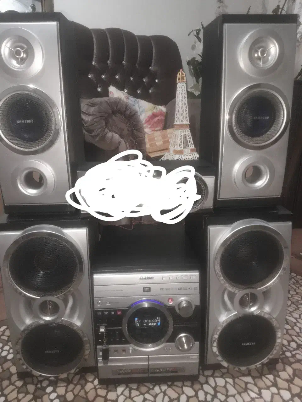 ظبط ده هزار وات سامسونگ|سیستم صوتی خانگی|شوط, |دیوار