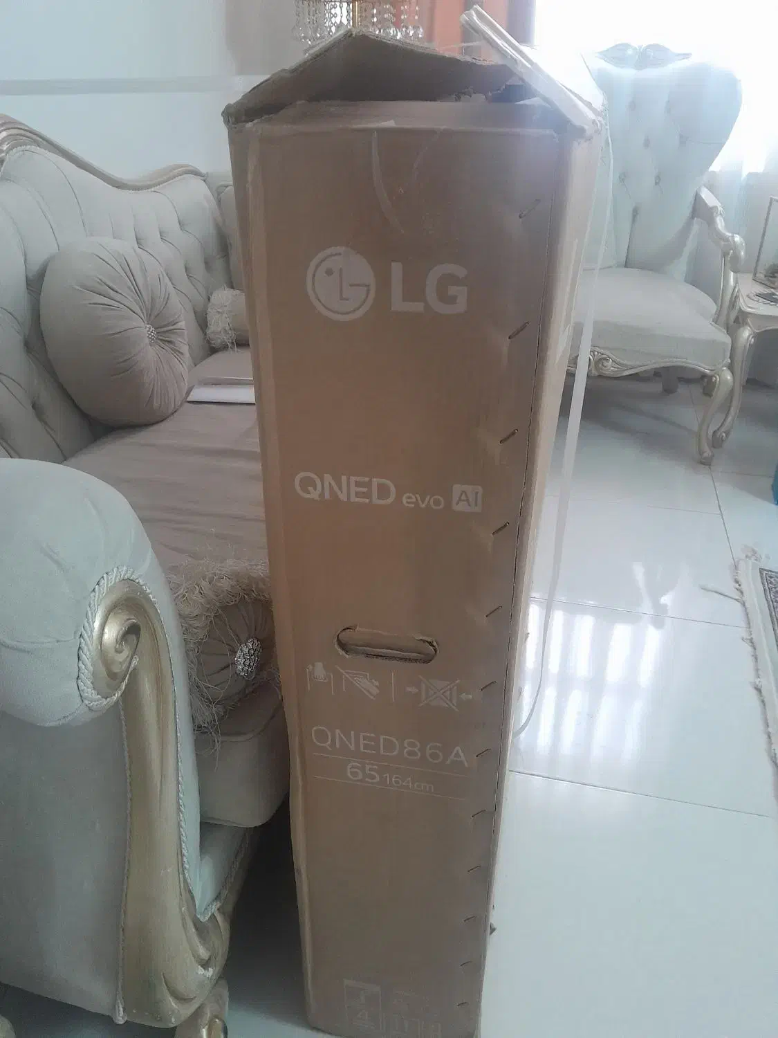 کارتن تلویزیون 65 اینچ LG|تلویزیون و پروژکتور|فردیس, نگارستان|دیوار