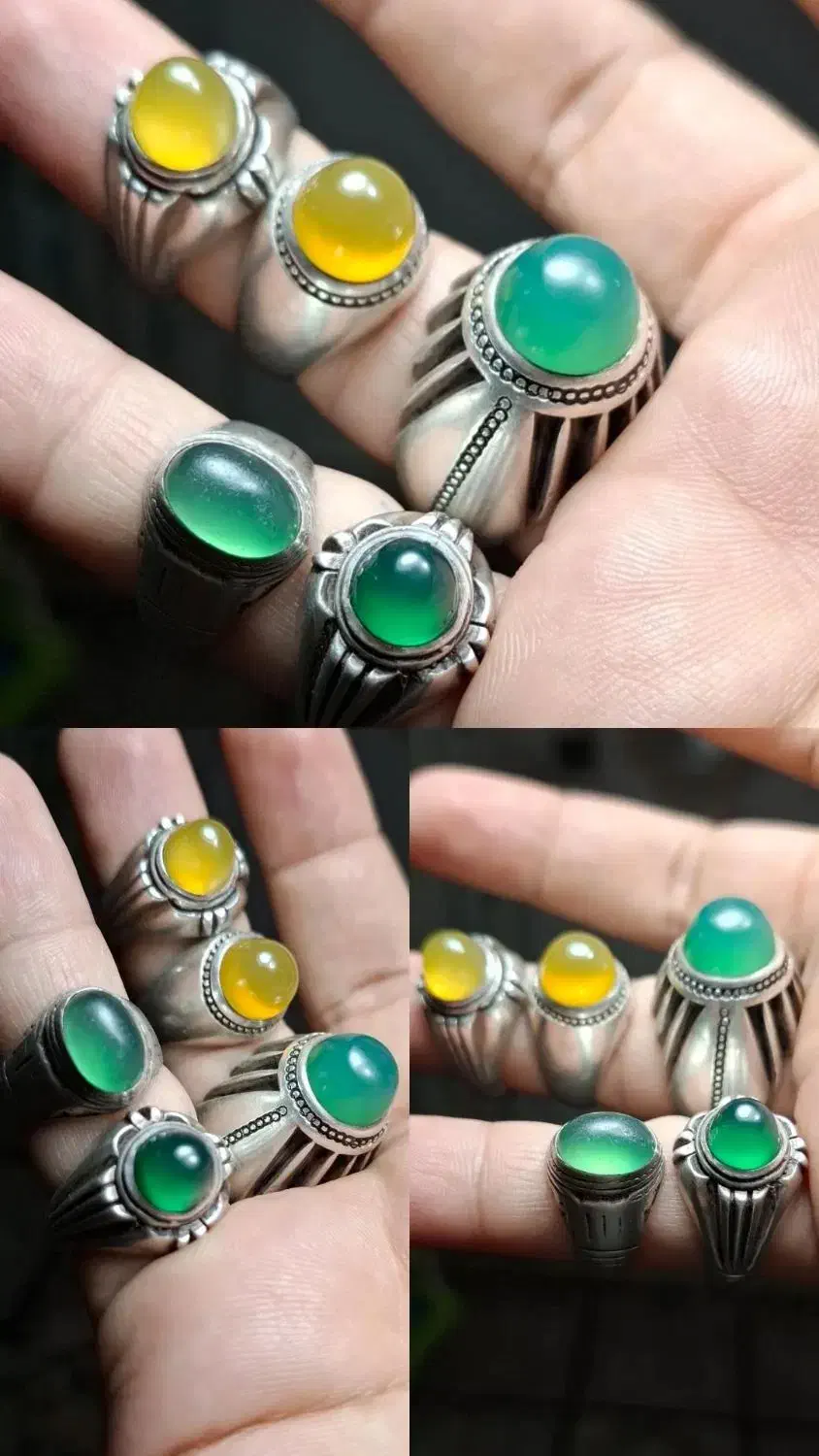 انواع انگشتر کهنه و فابریک|جواهرات|بیرجند, |دیوار