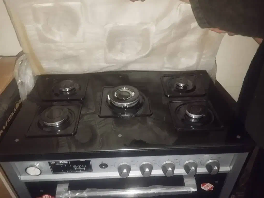 گاز صحفه ای ۵شعله طرح فر|اجاق گاز و لوازم برقی پخت‌وپز|ایذه, |دیوار