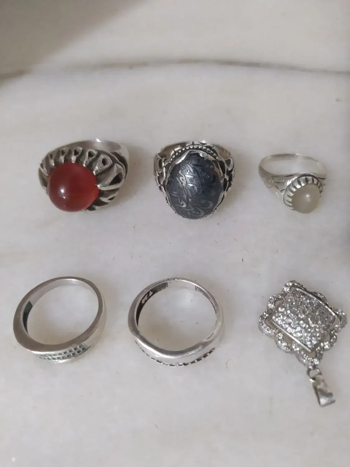 انگشتر نقره اصل|جواهرات|میاندوآب, |دیوار