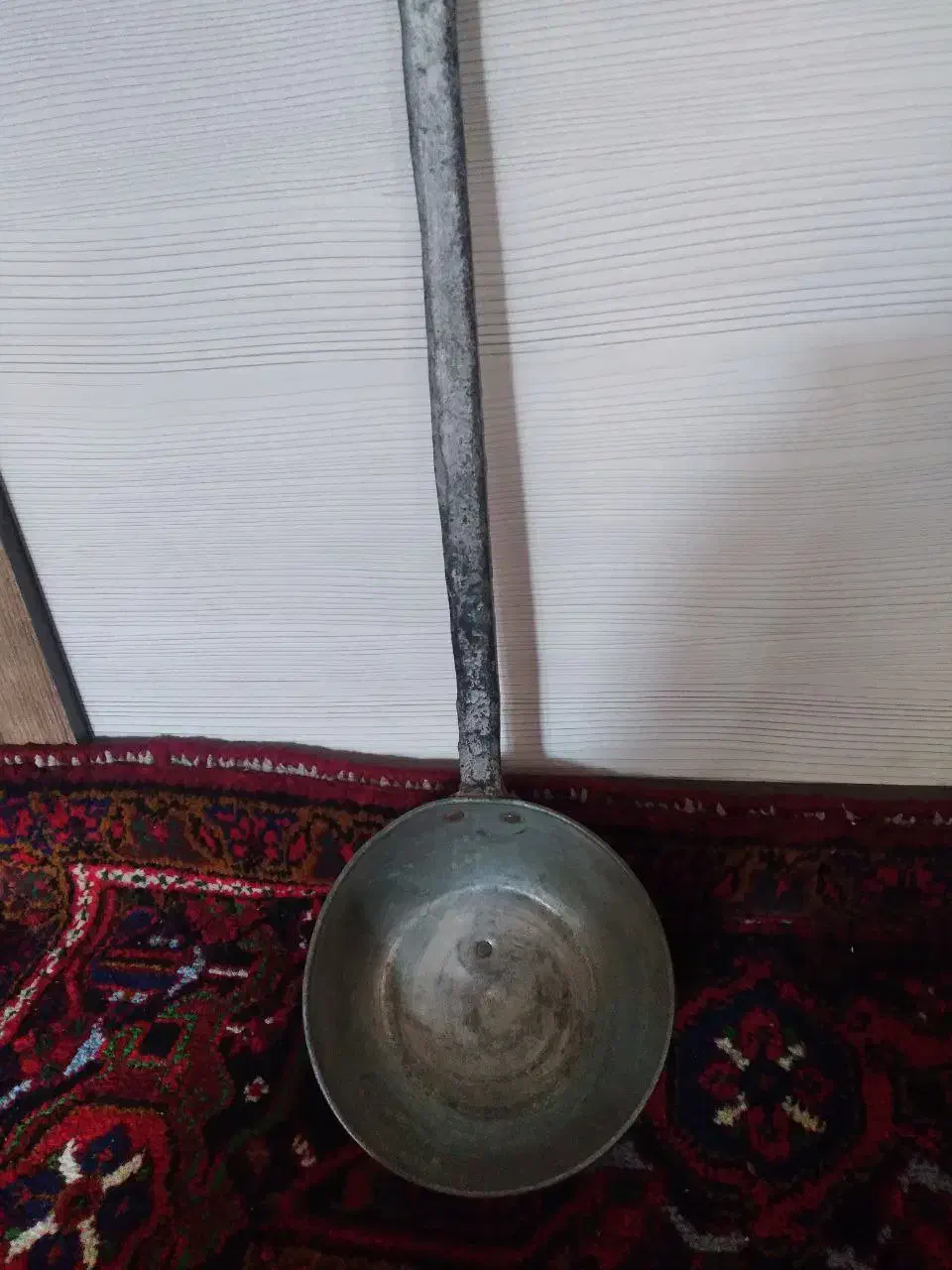 ملاقه مسی قدیمی کاملا سالم سنگین وزن|ظروف پخت‌وپز|آذرشهر, |دیوار