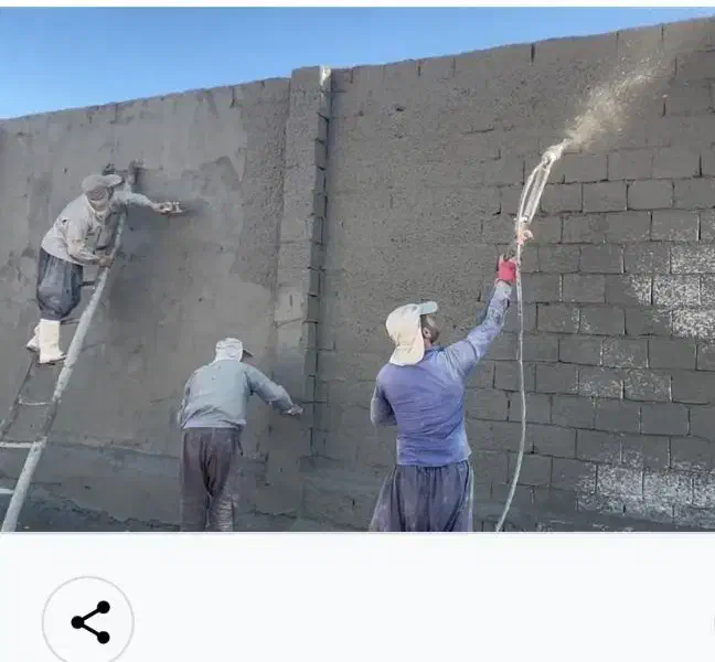 سیمانکاری سیمان کاری با دستگاه شات کریت|خدمات پیشه و مهارت|نیشابور, بلوار گلها|دیوار
