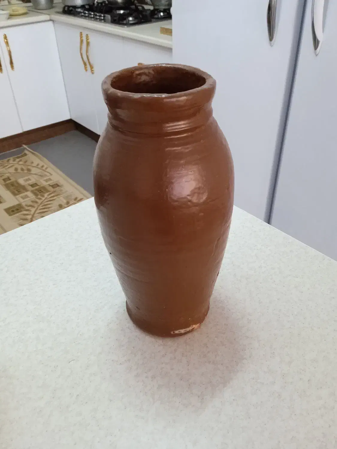 گلدان کوزه قدیمی|صنایع دستی و سایر لوازم تزئینی|کاشان, کارگر|دیوار