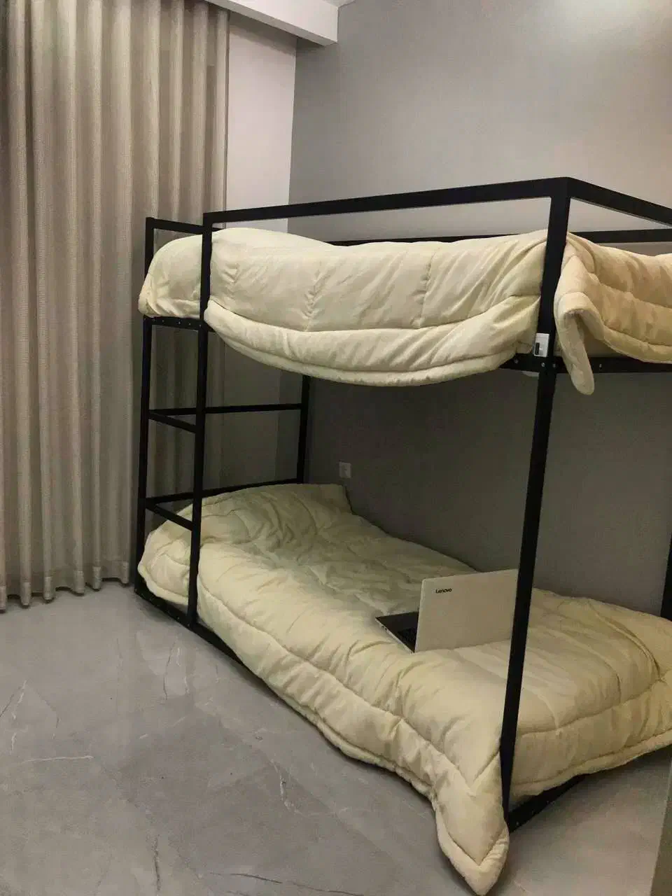 تخت دو طبقه مشکی|تخت و سرویس خواب|آمل, |دیوار