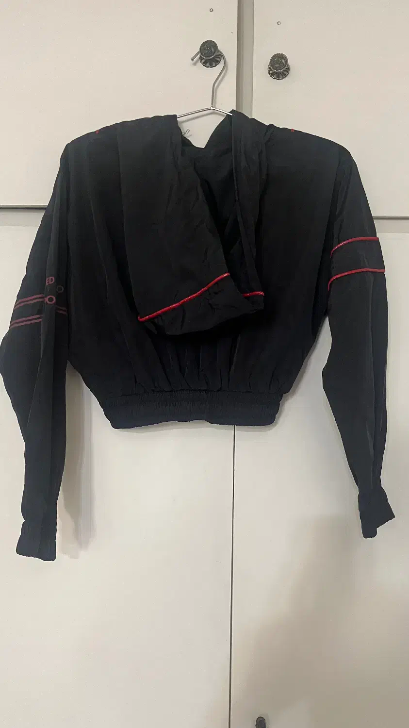 کراپ و شلوار بادگیر کلاه دار وزاپ دار فیری سایز|لباس|کرج, برغان|دیوار