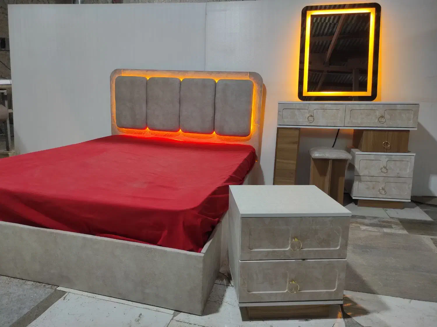 سرویس خواب دو نفره مدل لوتوس(قیمت واقعی)|تخت و سرویس خواب|تهران, خلازیر|دیوار