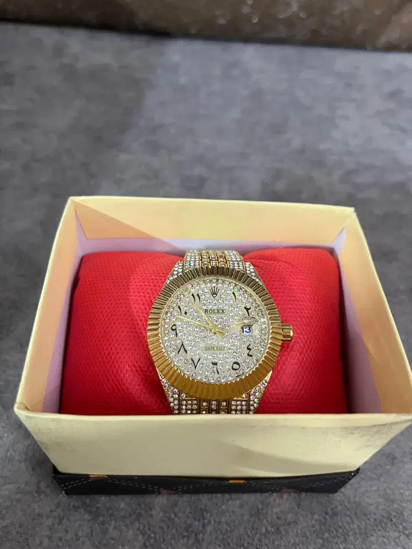 ساعت فول نگین رولکس دیت جاست با اعدا فارسی|ساعت|رباط‌کریم, رباط‌کریم|دیوار