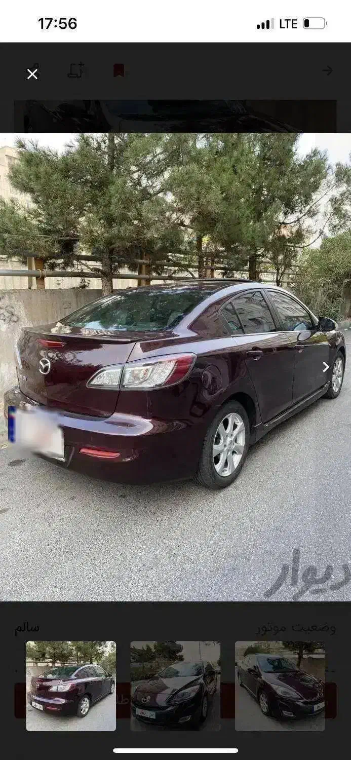 مزدا 3 نیو، مدل ۱۳۹۰ تیپ ۳|خودرو سواری و وانت|تهران, شهرک غرب|دیوار