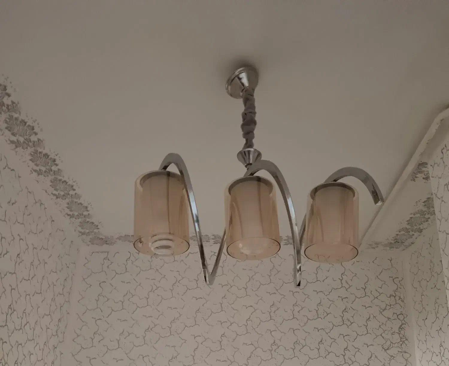 لوستر سه تایی و دو تایی استیل کاملا نو|لوستر و چراغ آویز|هشتگرد, شهرک ریحانه|دیوار