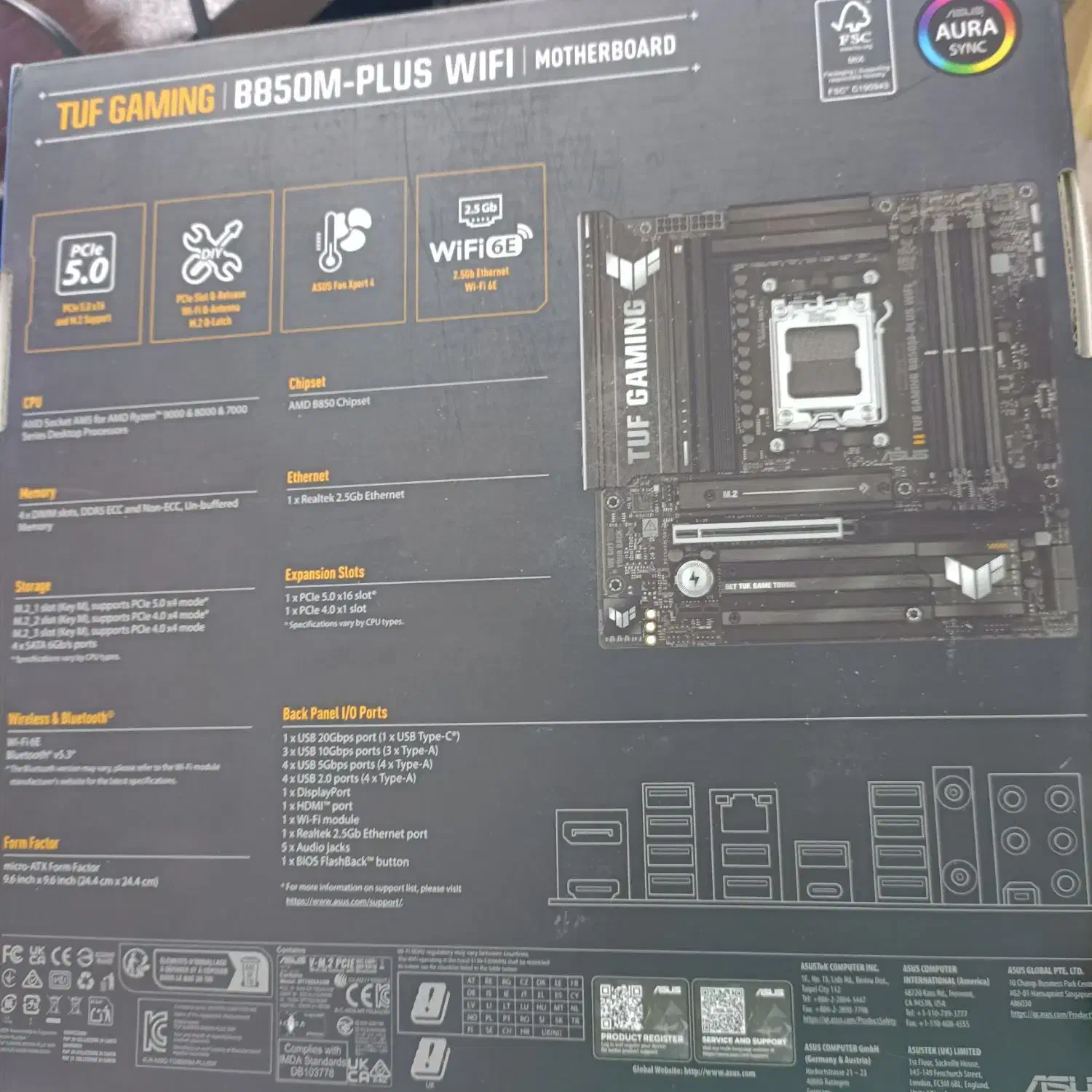 مادربرد b850 tuf gaming wifi   آکبند|قطعات و لوازم جانبی رایانه|ری, ملک‌آباد|دیوار