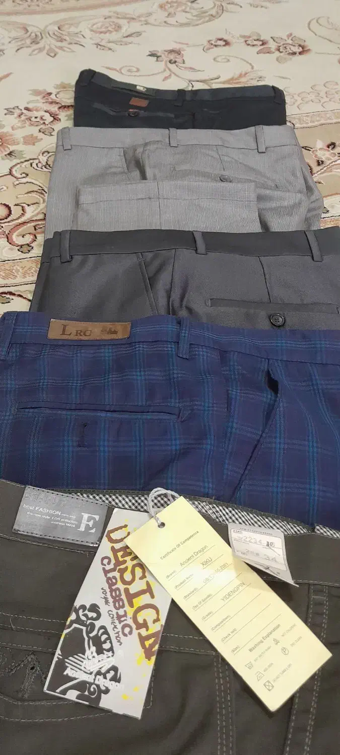 شلوارمردانه پارچه ودوخت خارجی نو|لباس|رشت, گلزاران|دیوار