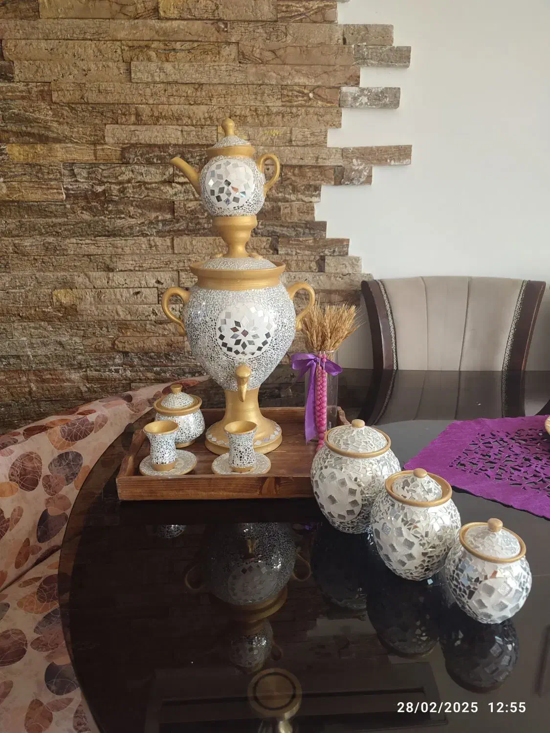 فروش ست سماور مناسب شب یلدا برای عروس خانم هامدارس|صنایع دستی و سایر لوازم تزئینی|بابل, |دیوار