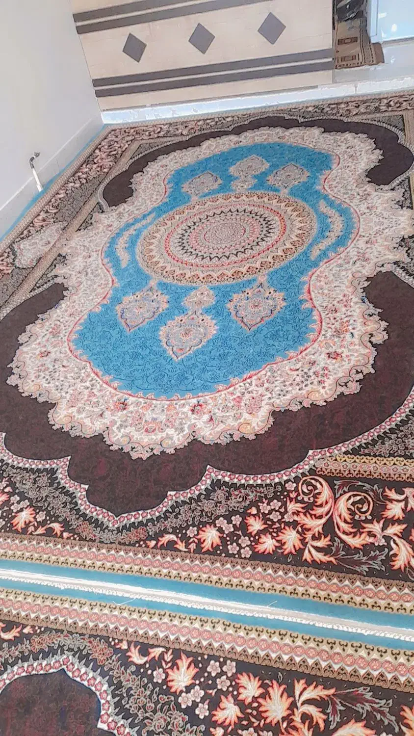 سه تخته فرش 12متری 700شانه اصل|فرش|کاشان, کارگر|دیوار