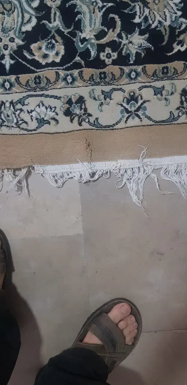 فرش ماشینی نه متری رنگ کرم|فرش|تهران, شهران شمالی|دیوار