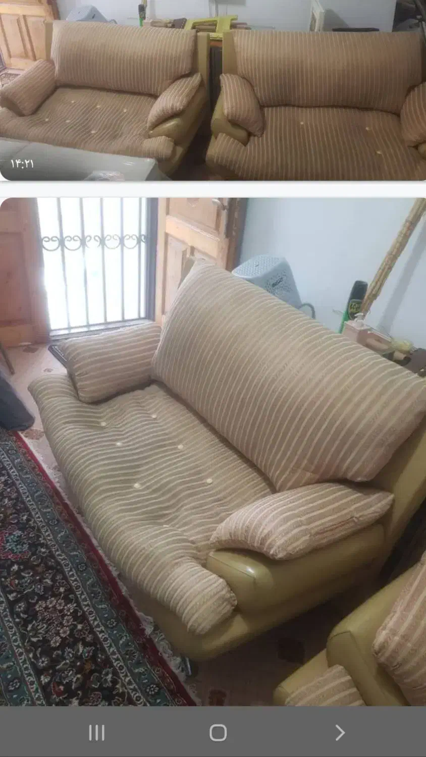 مبل راحتی ۴ نفره|مبلمان خانگی و میز عسلی|چالوس, |دیوار