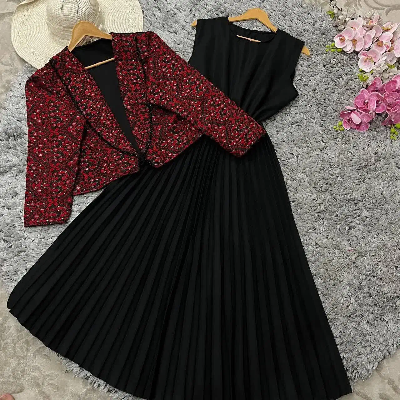 پیراهن پلیسه یلدایی|لباس|دامغان, |دیوار