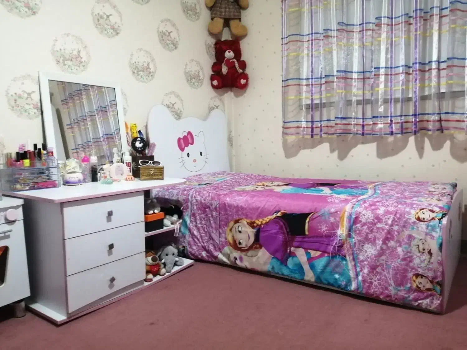 سرویس خواب نوجوان کیتی|تخت و سرویس خواب|محمدیه-قزوین, |دیوار