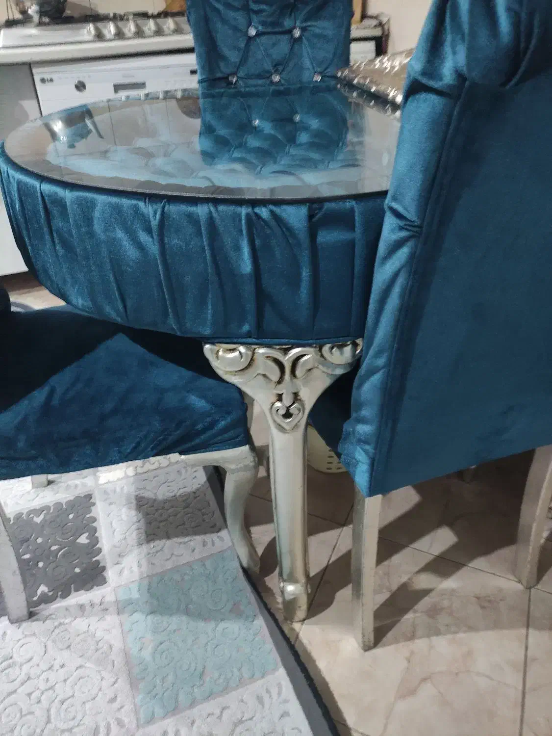 نهار خوری چوبی چهار نفر|میز و صندلی غذاخوری|تهران, نارمک جنوبی|دیوار