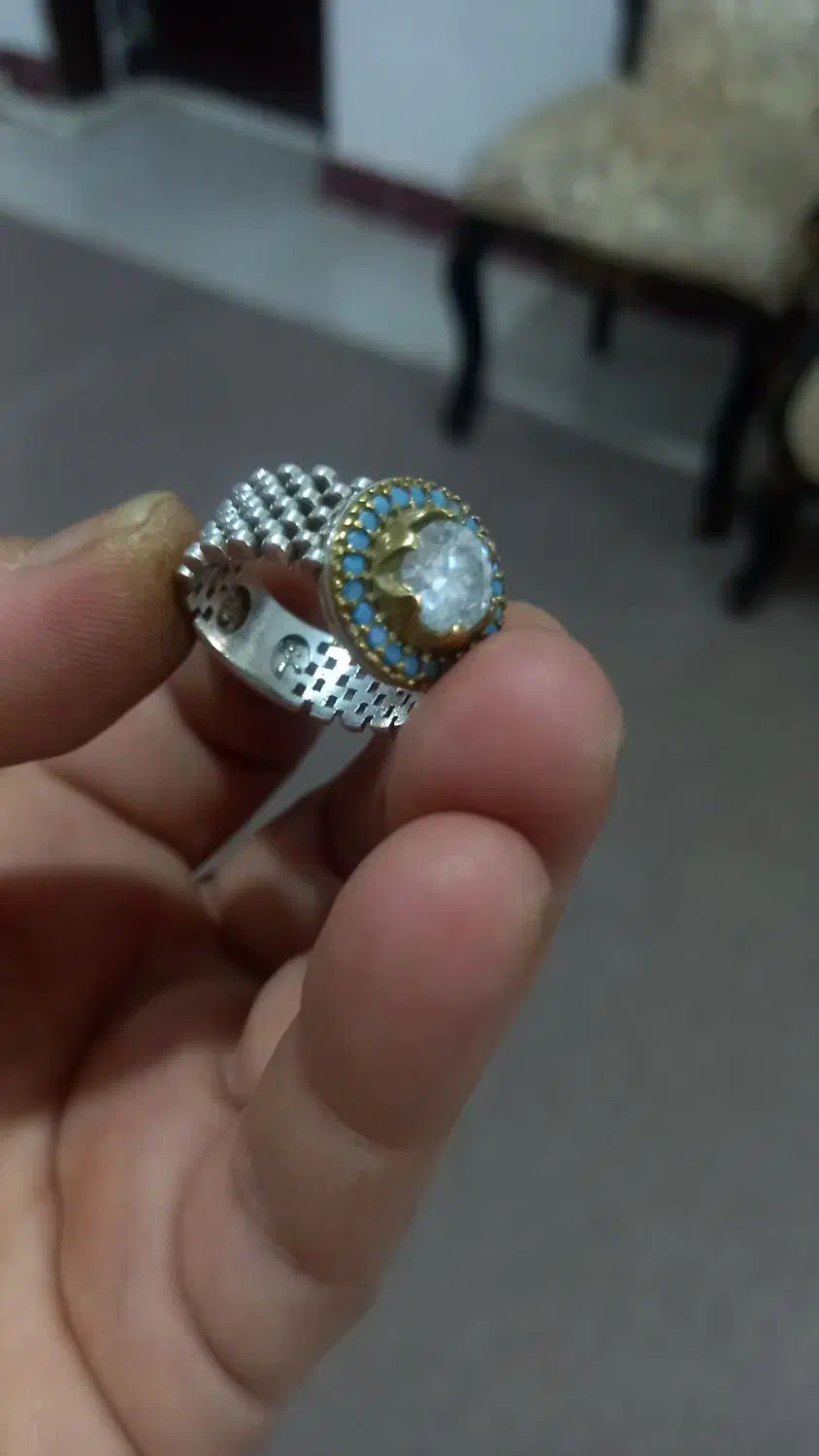 انگشتر نقره خیلی شیک لاکچری|جواهرات|سرپل ذهاب, |دیوار