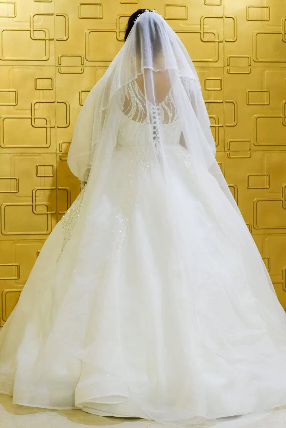 لباس عروس نونو تن نخورده خودم دوختم|لباس|قم, صدوق|دیوار