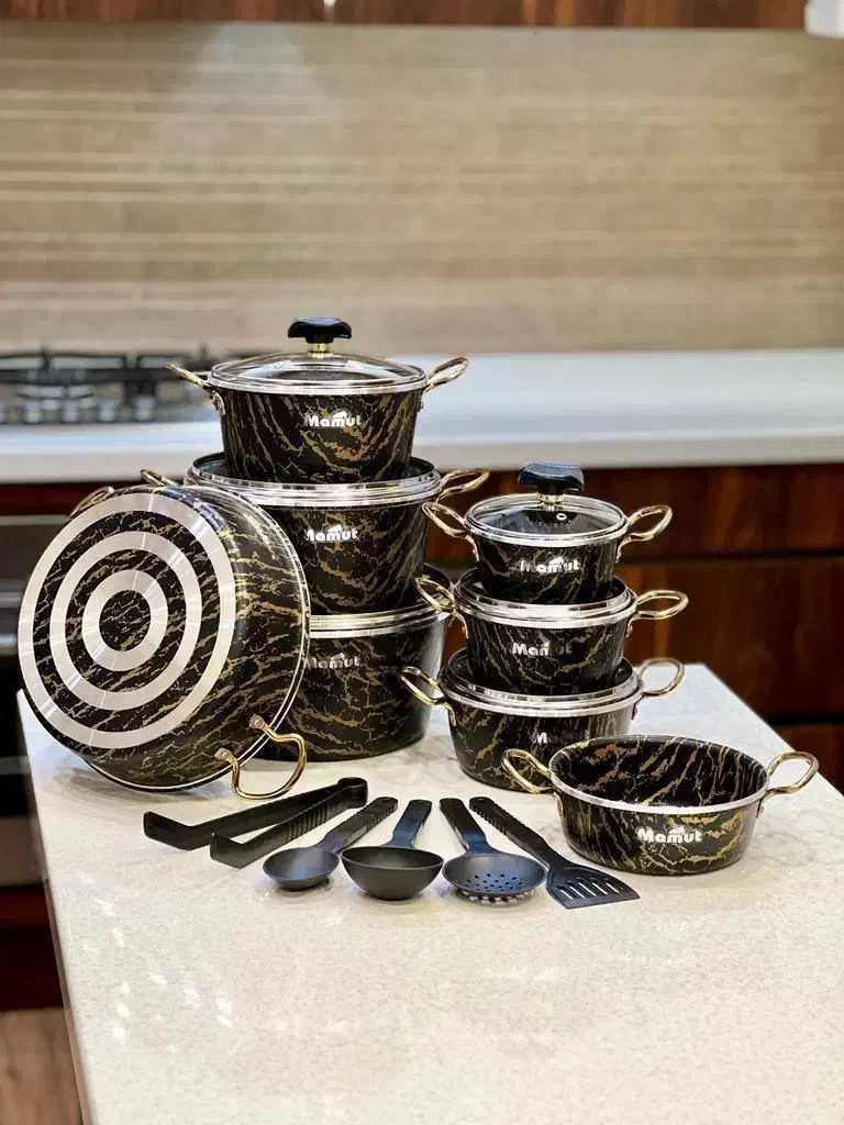 سرویس تفلون ماموت اصل ۲۱ پارچه گرانیت|ظروف پختوپز|تهران, شوش|دیوار