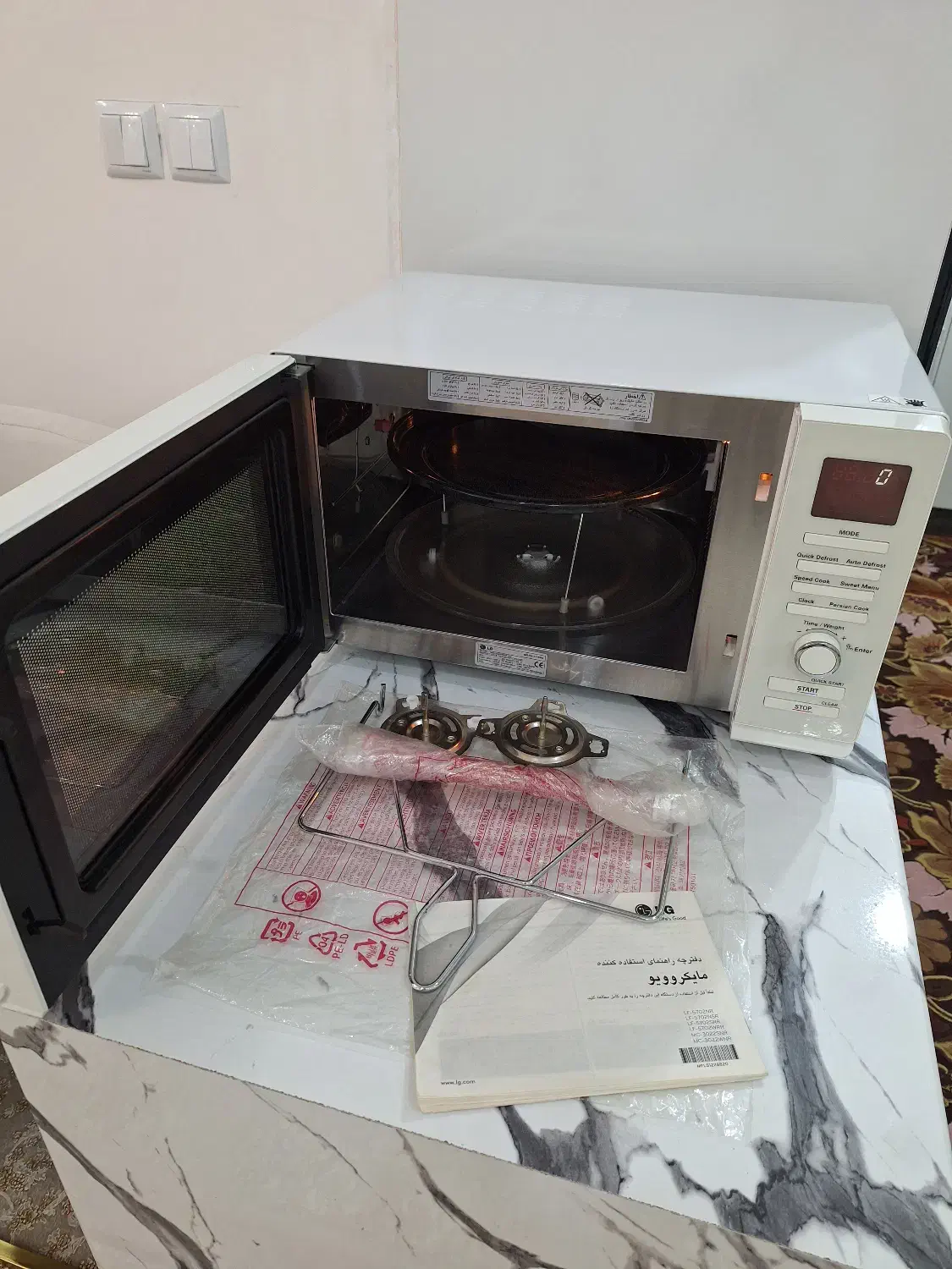 ماکروفر ال جی|اجاق گاز و لوازم برقی پختوپز|قزوین, |دیوار