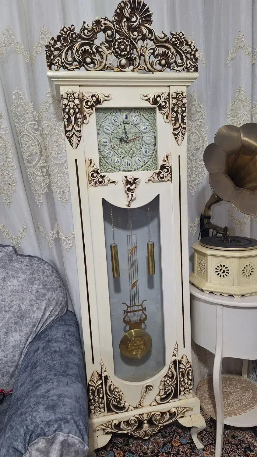 دوعدد بوفه ساعت ایستاده میز تلویزیون|بوفه، ویترین، کنسول|بوئین زهرا, |دیوار