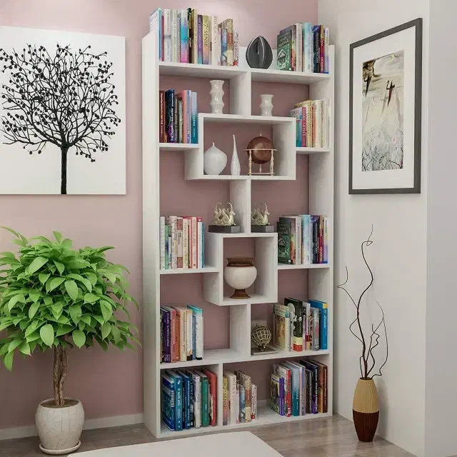 کتابخانه مدل ماوی کد M۲۷|کتابخانه، شلف، قفسه‌های دیواری|تهران, میدان میوه و تره‌بار مرکزی|دیوار