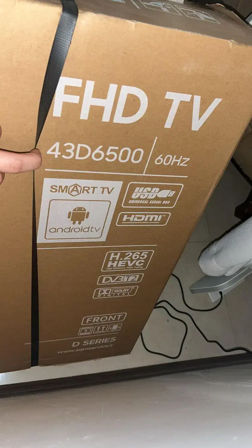 تلویزیون هوشمند اندروید ۴۳ اینچ سام.اکبند|تلویزیون و پروژکتور|لاهیجان, قیام|دیوار