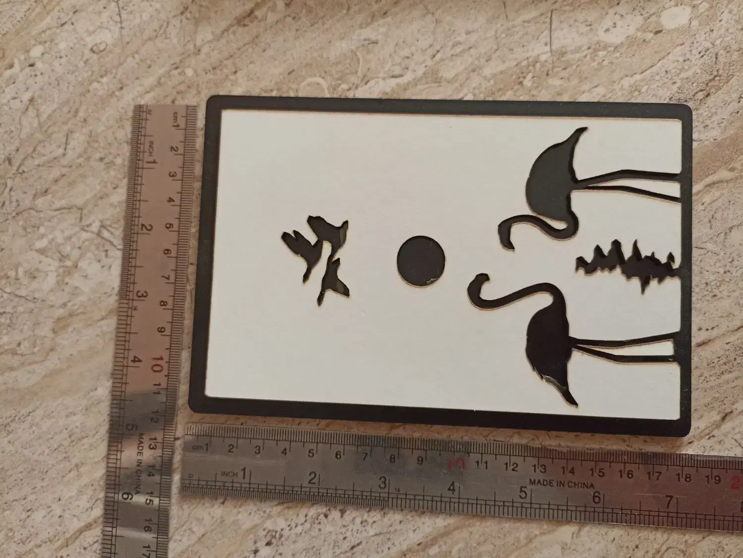 قاب چوبی کار دست و عشق سنج حرارتی|صنایع دستی و سایر لوازم تزئینی|شیراز, شهرک ولیعصر|دیوار