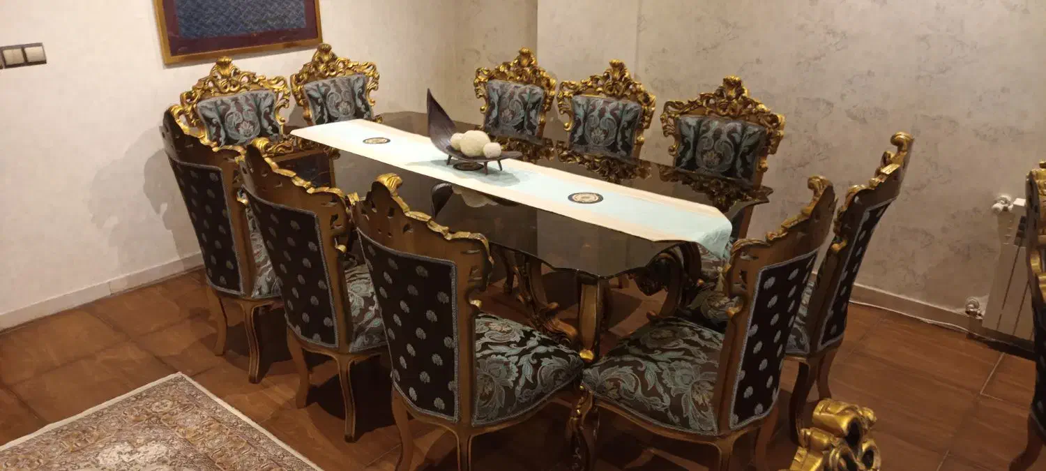 مبل ۷ نفره و ناهار خوری ۱۰ نفره|مبلمان خانگی و میز عسلی|رشت, نیکمرام|دیوار