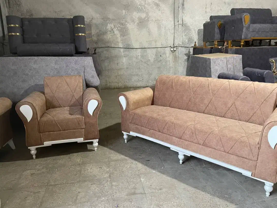 مبلمان 7نفره اسکارلت پایه چوبی وفلزی|مبلمان خانگی و میز عسلی|چابهار, |دیوار