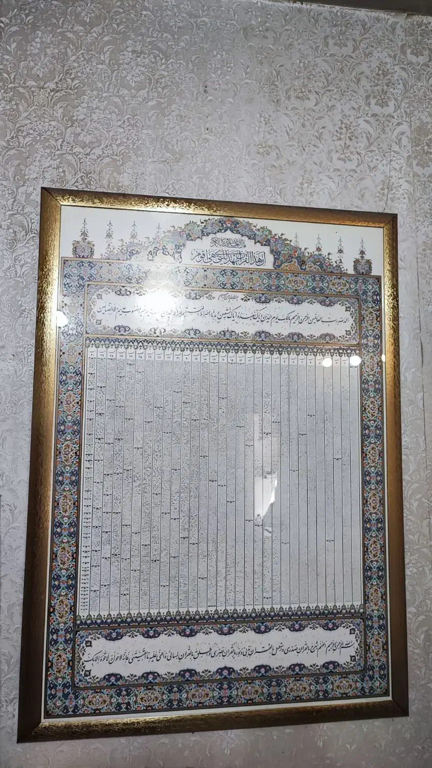تابلو زینتی سی جزء قرآن کریم|صنایع دستی و سایر لوازم تزئینی|تهران, هرندی|دیوار