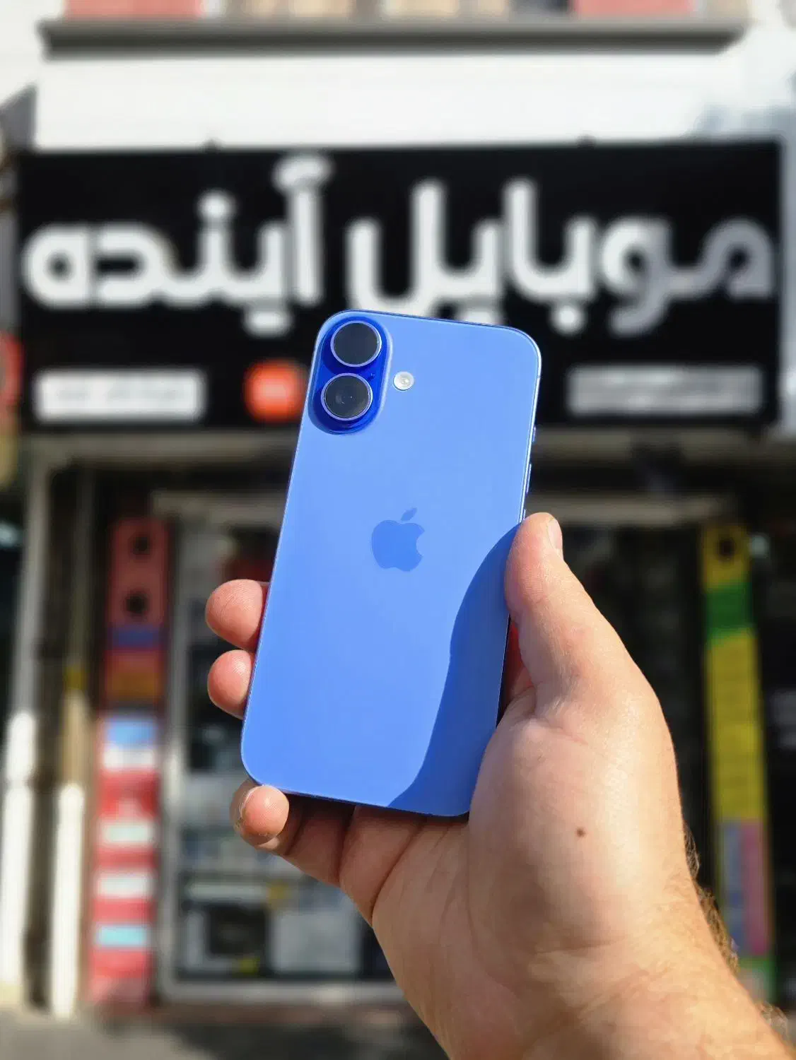 گوشی اپل Iphone 16 با حافظه ۱۲۸ باتری ۹۵ آبی|موبایل|زنجان, |دیوار