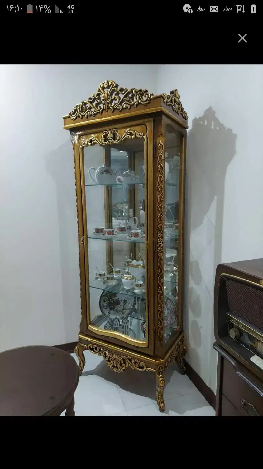 بوفه برای پذیرایی چوب راس سفارشی ساخته شده|بوفه، ویترین، کنسول|تهران, گلچین|دیوار