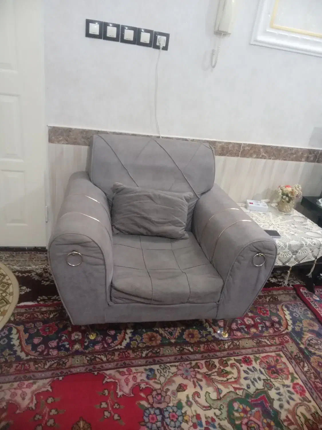 بدون میز مبل ۷ نفره کارکرده|مبلمان خانگی و میز عسلی|مرند, |دیوار